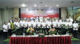 Direktorat Reserse Kriminal Khusus menggelar Rapat Koordinasi Satgas Pengendalian Harga Beras Daerah, Kamis (23/10/2025), di Ballroom Hotel Aston Jayapura.