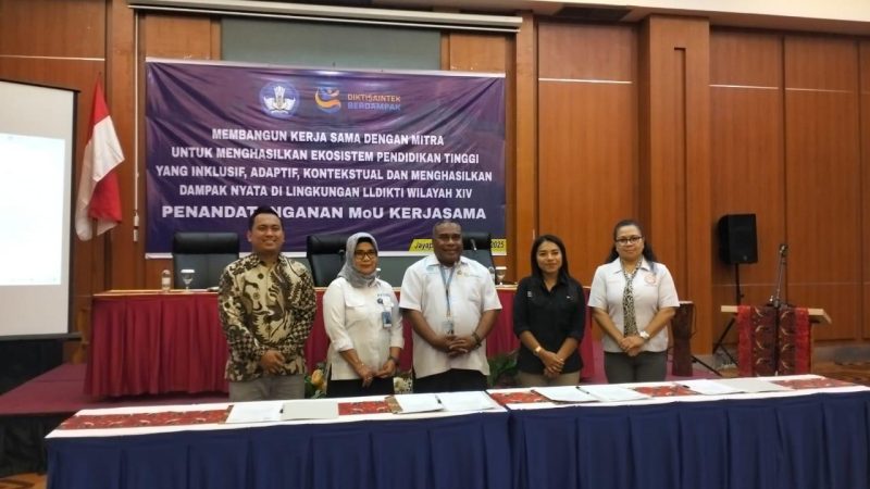  LLDIKTI Wilayah XIV resmi menandatangani Nota Kesepahaman (MoU) dengan sejumlah lembaga penting, mulai dari instansi pemerintahan, lembaga keuangan, media, hingga organisasi masyarakat sipil.