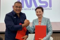 MoU tersebut ditandatangani Sekretaris Eksekutif ACJA Wu Xu dan Ketua Umum JMSI Teguh Santosa di gedung VOI Media Jalan Tanah Abang III, Jakarta, hari Selasa, 28 Oktober 2025.