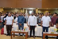 Kepala Dinas Pendidikan dan Kebudayaan Kabupaten Merauke, Bapak Romanus Kande Kahol, S.IP., M.Si., menyampaikan apresiasi dan dukungannya terhadap pelaksanaan International Seminar Youth Today, Leader Tomorrow yang digagas oleh Wirausaha Muda Nusantara (Wimnus) Provinsi Papua.